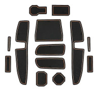 för Dacia Sandero 3 / Sandero Stepway Iii Bildörr Spårmatta Halkskydd Slot Pad Bil Interiör Sandero 3 Tillbehör 2023-WELLNGS Orange