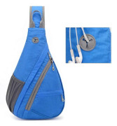 Ryggsäck Axelväska Med USB Crossbody Sling Sida Laddningsport Kvinnor Rese Nylon Bröstväska_s