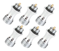 6 st Rostfritt Stål Luftventil för Airbrush Färg Sprutning Airbrush Maskindel Airbrushing Tillbehör