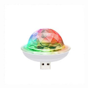 Mini USB-bolllampa USB-festlampa Bärbar stroboskoplampa LED-bildekorationslampa för Halloween jul familjefest