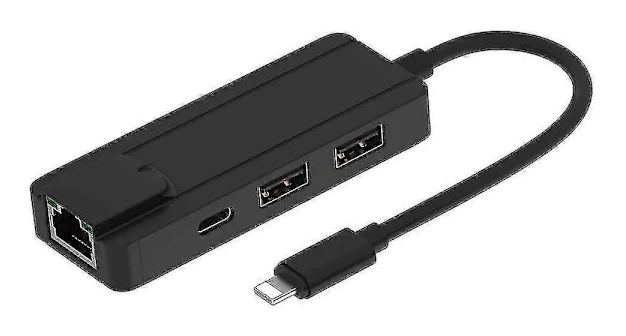 Lightning till RJ45 Ethernet Nätverksadapter - Perfekt