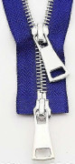 1 st DIY Syjacka Metall Dragkedja Öppen Ände Dubbel Slider Lång Dragkedja Klädtillbehör royal blue 70cm