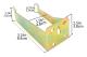 2ST Brandsläckarkrok Metallfäste Upphängningstyp 2PCS