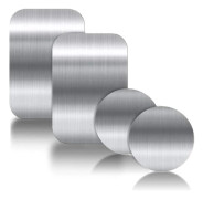 3M Självhäftande Metallplatta, 4-pack Universella Tunna Metallplattor Ersättningstillbehörssatser för Magnetisk Biltelefonhållare (2 Runda och