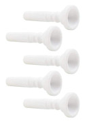Trumpetmunstycke i ABS-plast för trumpettillbehör - Vit 5-pack