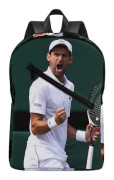 a10573 Novak Djokovic Ergonomisk Ryggsäck med Andningsbar Vaddering och Skyddande Laptopficka för Studenter m10573