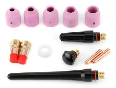 TIG-svetspistol Gaslins Alumina Munstyckskopp Kit Tillbehör för WP17 WP18 WP26