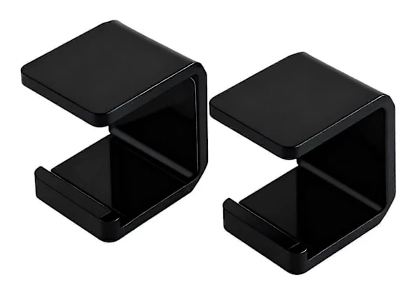 2 Delar Hockeyklubbor Väggfäste Puck Displayhållare Lättviktigt Förvaringsställ (LGL) Black