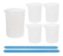 1 Set DIY Epoxiverktyg Kristall Epoxihantverk Tillverkning Mätkoppar Rörpinnar