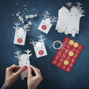 Adventskalenderbox - Silverrenar - Fyll Själv Jul Silver