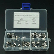 50st Hex Acorn Cap Mutter Kit Invändig gänga Bult Cover Cap Kupol
