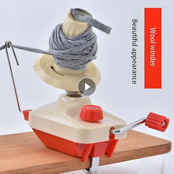 Handdriven Garnvindare Fiber Ull String Boll Tråd Spolar Kabelvindare Maskin För Diy Sömnad Tillverkning Reparation Hantverk Verktyg Hem