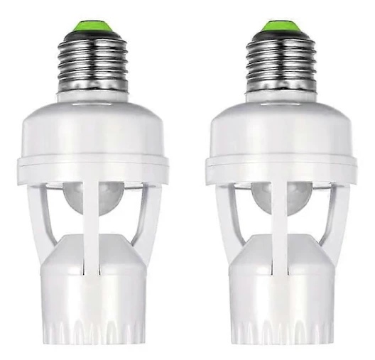 E27 Lamphållaradapter med PIR-rörelsesensor AC100-240V LED-glödlampa Sockelomvandlare Mänsklig Pre