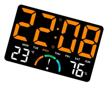 Digitala Termometrar Hygrometer Väderstationer Klocka Vecka Och Temperatur