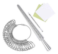 Ringstorlek Mätverktyg Set Metall Ringmätare Fingerstorlek