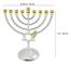 Traditionell Klassisk Chanukka-Menorah 9-Ljusstake Metallhantverk Lämplig för Nyårshelg Heminredning