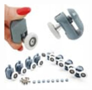 Shower set Ikonka Castors for the shower cabin, set of 8 pcs. KK9646