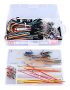 Elektronisk komponentkit 830 hål kopplingsdäck motstånd potentiometer bygeltråd elektronik startkit