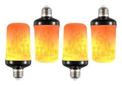LED-låglampa, 4 blinkande lägen, inverterad lampeffekt, E26 Halloween/julfest terrasslampa, inomhus- och utomhusdekoration.