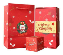 Överraskningspresentförpackning Pop Up Kontantpresentförpackning för Jul Överraskningspresentförpackning med Vikbara Pop-Up Kort för Jul Födelsedagar Bröllop Qinghai Red 12pcs