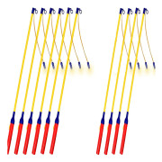10x Lyktpinne för Barn Lyktor för St 40 cm i Set Lykta med Stång och Ljus Elektriskt Batteridriven (FMY) 2Set