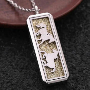 2019 Aromaterapi Hängsmycke Halsband Eterisk Olja Diffuser Medaljong Fyrkantig