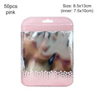 Självförslutande påsar Förpackningspåse ROSA 8.5CMX13CM50PCS 50PCS pink 8.5cmx13cm50pcs-50pcs