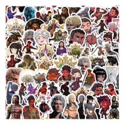 60X Baldur's Gate Game Character Stickers Skateboard Guitar Room Decals Graffiti