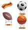 3 st Akrylbollhållare, Bollhållare Displayställ, för Fotboll Basketboll Volleyboll Rugby Displayställ