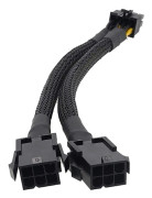 8-stifts hane till dubbel 6-stifts hona kabeladapter CPU 8-stifts till grafikkort