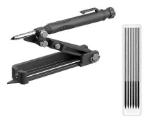 Multifunktionellt ritsverktyg med penna, justerbar precisionsritare, DIY träbearbetningsritmått