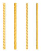 4 Delar/set Smyckesverktyg Spiralbas Ringjusterare Guld Färg Ringförminskare Storleksändringsverktyg Smyckesringskydd 3/5mm