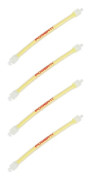 4-pack Silikon Tennisracket Dämpare Flerfärgade Stötdämpare Tennis Vibrationsdämpare för Vibrationsreducering[D] Yellow