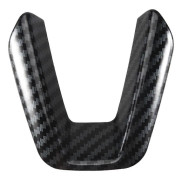 Sport Kolfiber Tryck Interiör Ratt Trim för Mazda 3 6 CX-3 CX-5 CX-9 (Kolfiber)