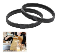 Antiglidande skjortärm metallarmband stretch elastiska armband armbandshållare 1 par