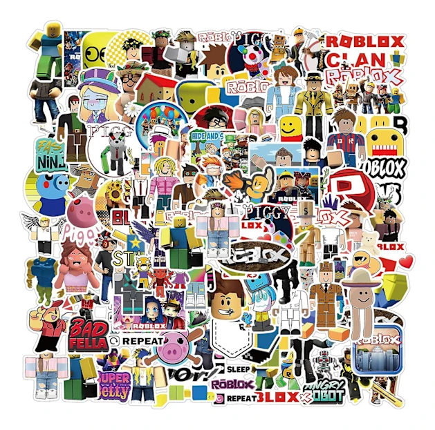 100 st Roblox Spel Graffiti Dekaler Gitarr Resväska Vattentäta Dekorativa Artiklar [Db]