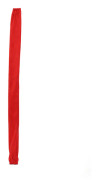 Kedjeskydd Dammtät Tråd Flanellduk 60 cm Längd 5 cm Bredd med dragkedja för skydd Röd