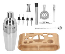 12-delad bartender-set i rostfritt stål, läckagesäkert, lätt att rengöra, 750 ml cocktailshaker-set
