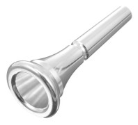 Mässingsinstrument Tillbehör Silverpläterat Mässingshorn Munstycke För Musikövning Medelgoda Spelare Rund Form 1st[D]