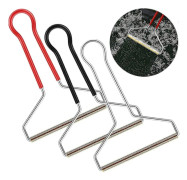 3-pack Metallhandtag Luddborttagare, Tyg Fuzz Rakapparat (svart, vit, röd)