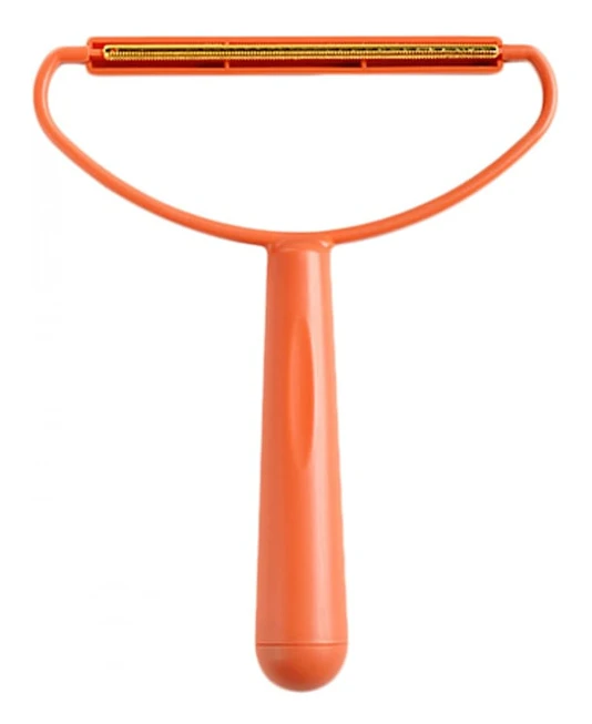 Bärbar hårborttagare Manuell hårborttagare för husdjur Återanvändbar luddrulle, tyg fluffborttagare för kläder matta soffa (orange)