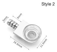 10st/pack Hyllstöd glashållare 10ST STIL 2 10ST STIL 10Pcs Style 2