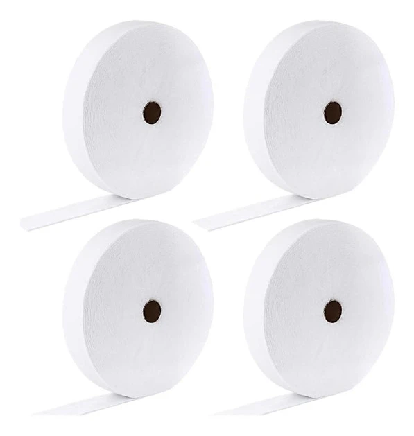 4 Rullar JellyRoll Vaddremsor 5,7 cm Totalt 183 Meter Bomullsblandning Vadd på Rulle, Flexibel
