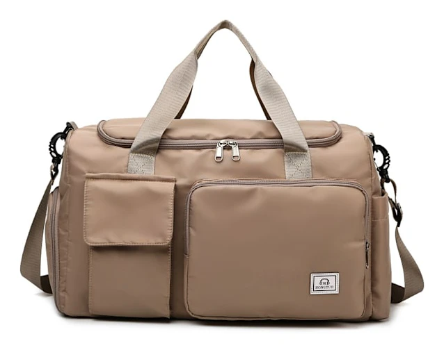 Sportväska för handbagage med stor kapacitet, Khaki