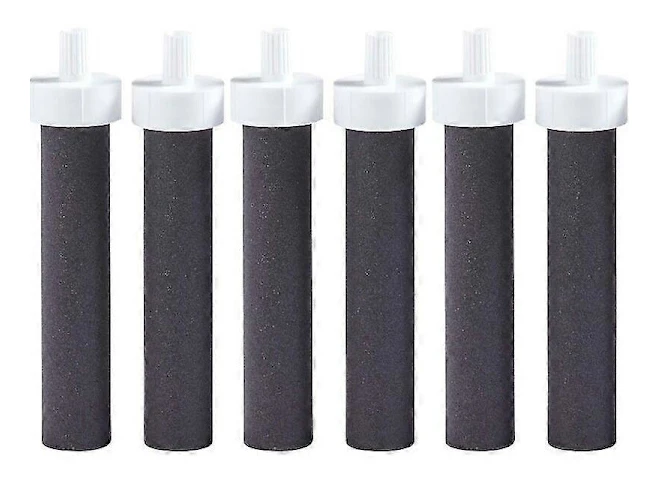 Brita Ersättningsfilter för Vattenflaskor, Svart, 6-pack