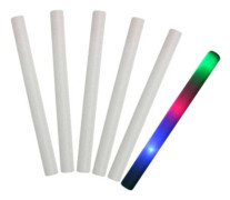 50 st färgglada LED-skumlysande pinnar färgförändrande ljusstav för konserter klubbar 10pcs