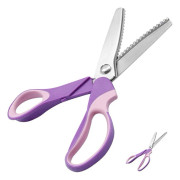 (Lila) Sicksack sax 23,2 cm Professionell rostfritt stål