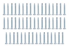 50 pcs M4.2 Flat Head Self-Drilling Self-Tapping Screws Drilling Screw Set (M4.2*19)