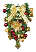 Julkrans Väggdekoration Hängande Ornament Konstgjord Jul Tårdroppe Swag God Jul Dörren Dekorativ-B