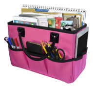 Desktop-filmapp och lagerorganisera, Fundamentals Art Organizer Lagring Craft Tote Bag för kontorsbord Organisera, - high quality